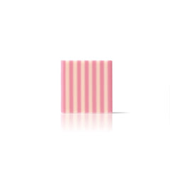 Domino square white/pink