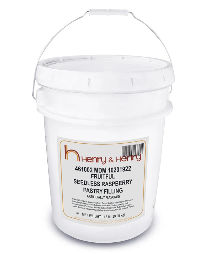 H&H Fruitful Red Raspberry Seedless Pastry Filling