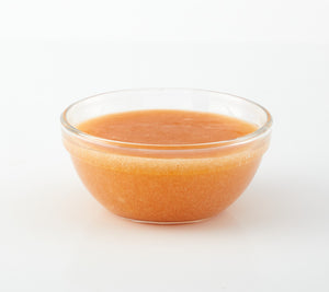 Grapefruit puree in a bowl