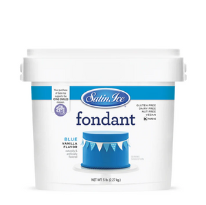 Satin Ice Fondant - BLUE  vanilla