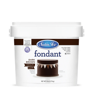 Satin Ice Fondant - DARK BROWN  chocolate