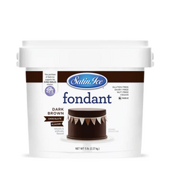 Satin Ice Fondant - DARK BROWN  chocolate