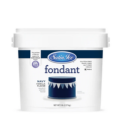 Satin Ice Fondant - NAVY  vanilla