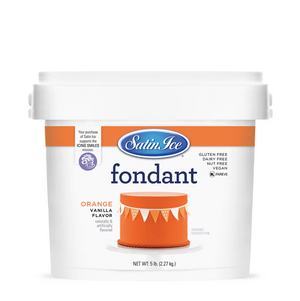 Satin Ice Fondant - ORANGE vanilla