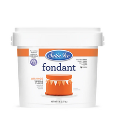 Satin Ice Fondant - ORANGE vanilla