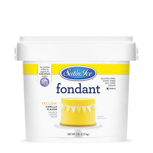 Satin Ice Fondant - YELLOW  vanilla