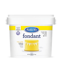 Satin Ice Fondant - YELLOW  vanilla